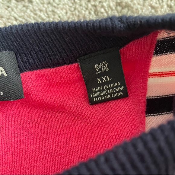 Scotch &Soda Cotton Wool Blend Striped knitted Sweater Pullover XXL BlackPink - Picture 5 of 16